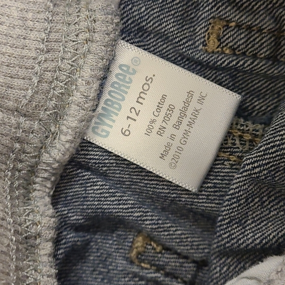 Baby Boys Clothing Bundle Pants Jeans Shirts Romper Sizes 6-12 Months 5 Pieces - Picture 5 of 9